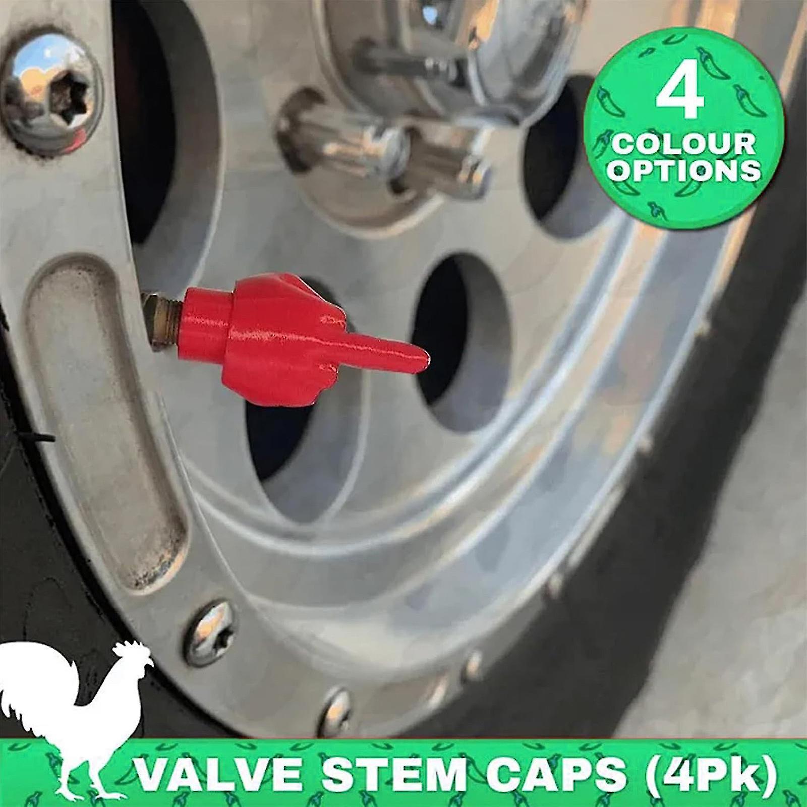 4pcs amuzant Middle Finger Valves Cap, multi-color farsă în formă de capace anvelope amuzant auto anvelope supape stem capace praf capac pentru autoturisme camioane biciclete motociclete