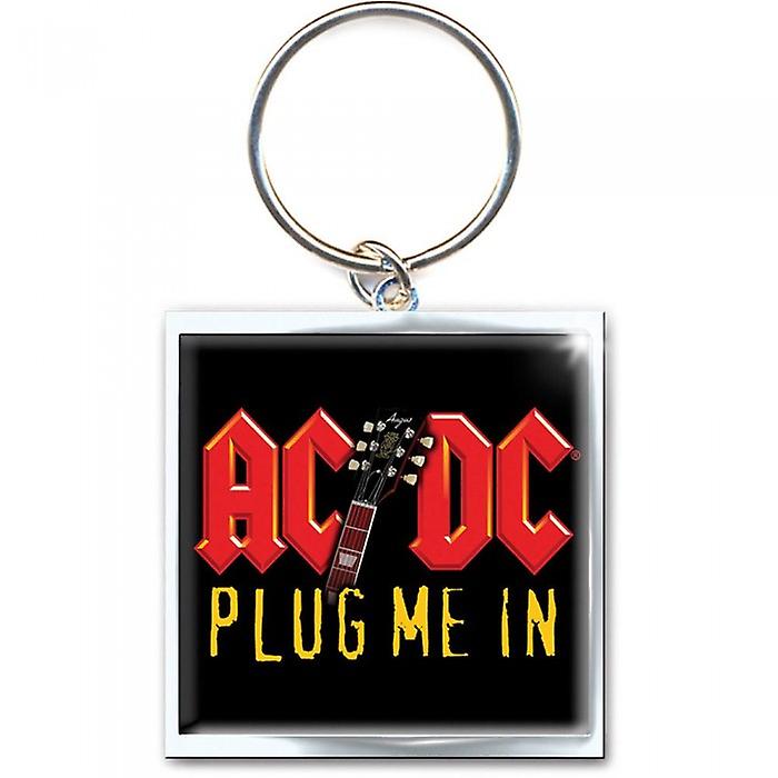 AC/DC Plug Me In Photo Print Keyring