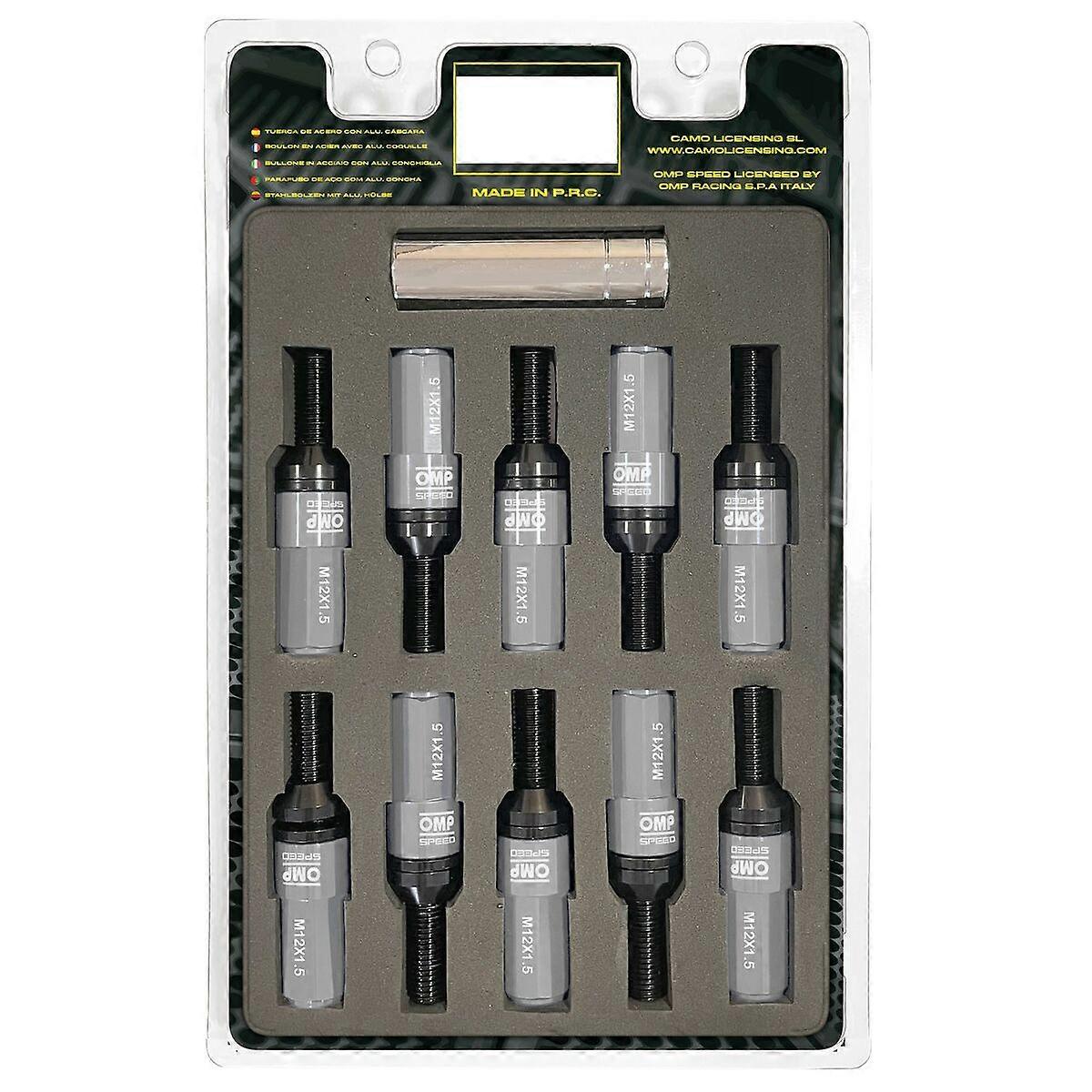 Screw kit OMP OMPS09981204 28 mm Grey M12 x 1,50