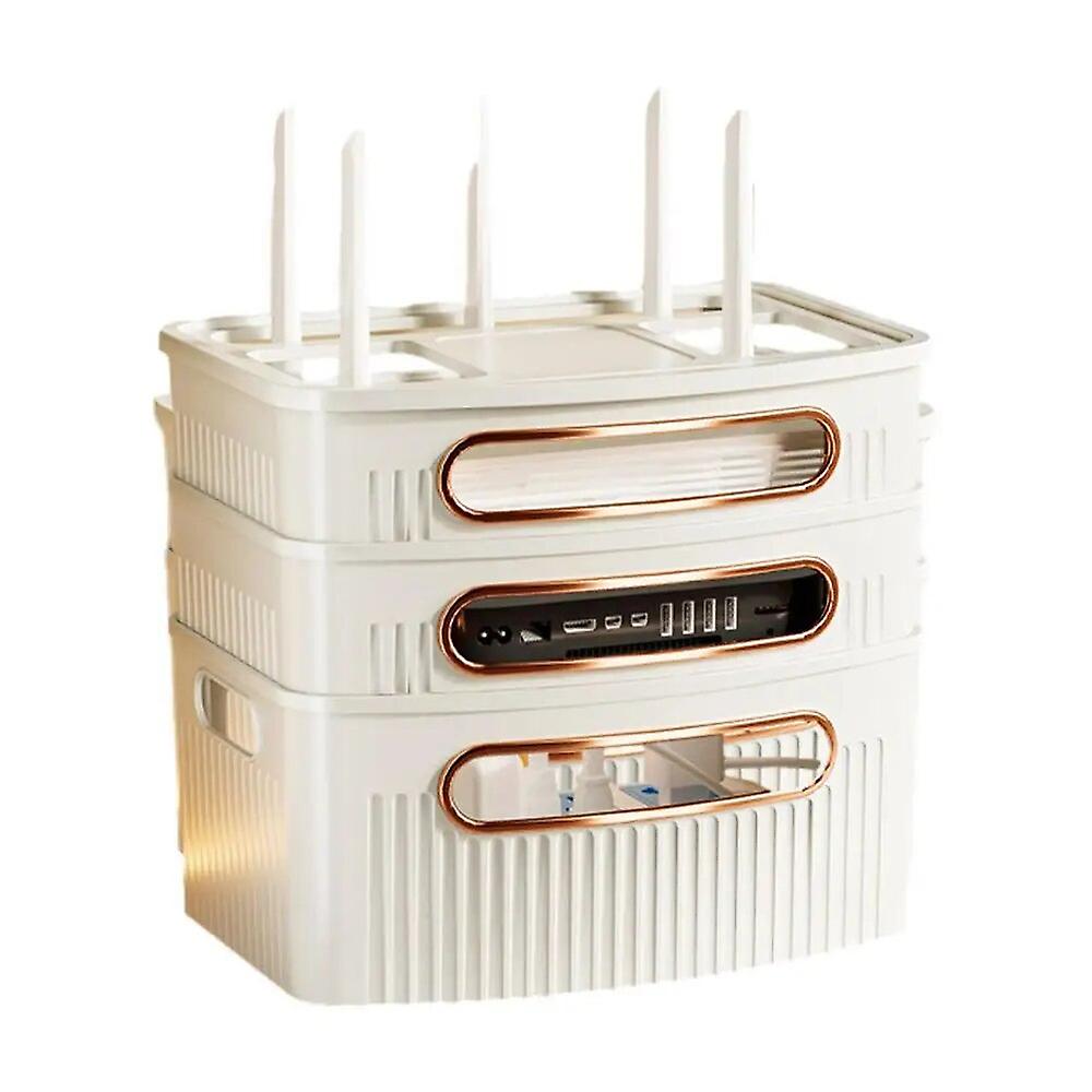 Wifi Router Hider Router Cover Decorative Box Reusable Wifi Modem Shelf Wifi Router Storage Box For Bedroom Router Sockets Wires