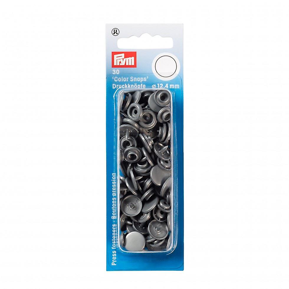 Prym Snaps Press Fasteners Silver Grey - per pack of 30