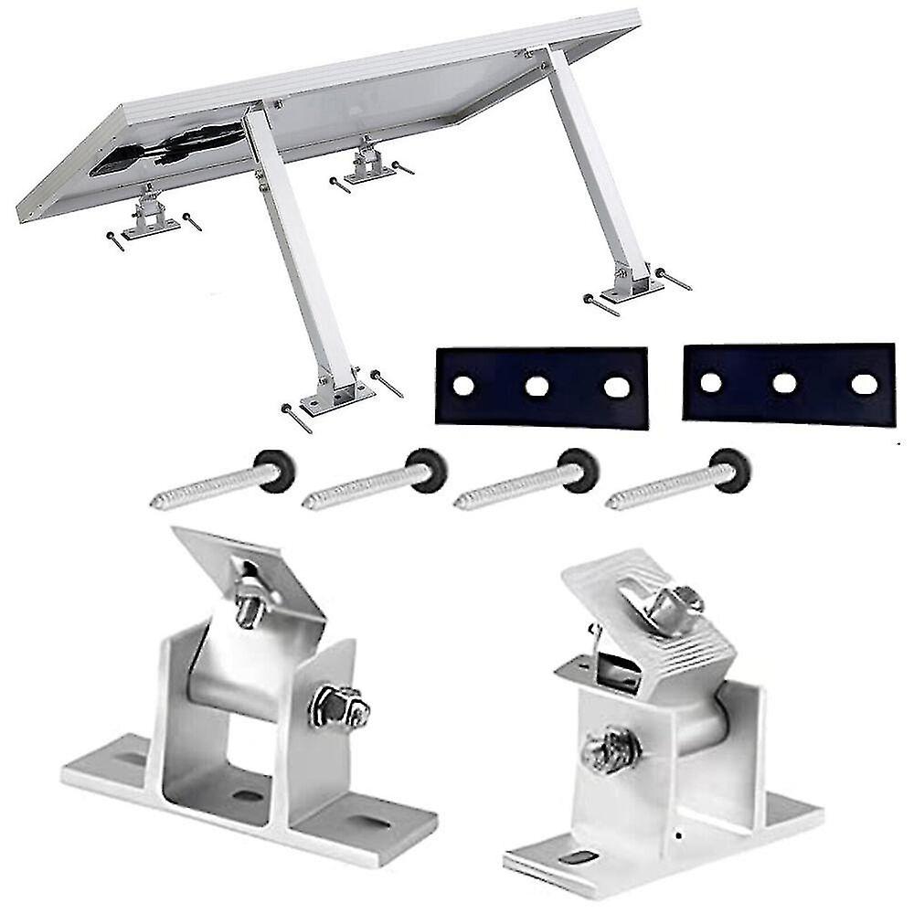 Solar Panel Holder End Clamp Kit  Stand Solar Module 0-60 Adjustable Flat