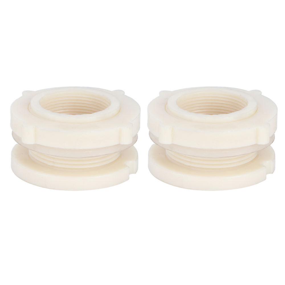 2pcs G1-1/2 DN40 Water Tower Tank Bulkhead Fitting Adapter for Farm Aquariums and Fish Tanks