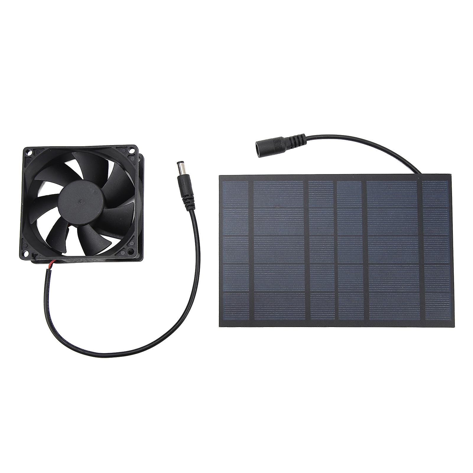 Solar Panel Fan, Temperature Humidity Reducer, Chicken Coops