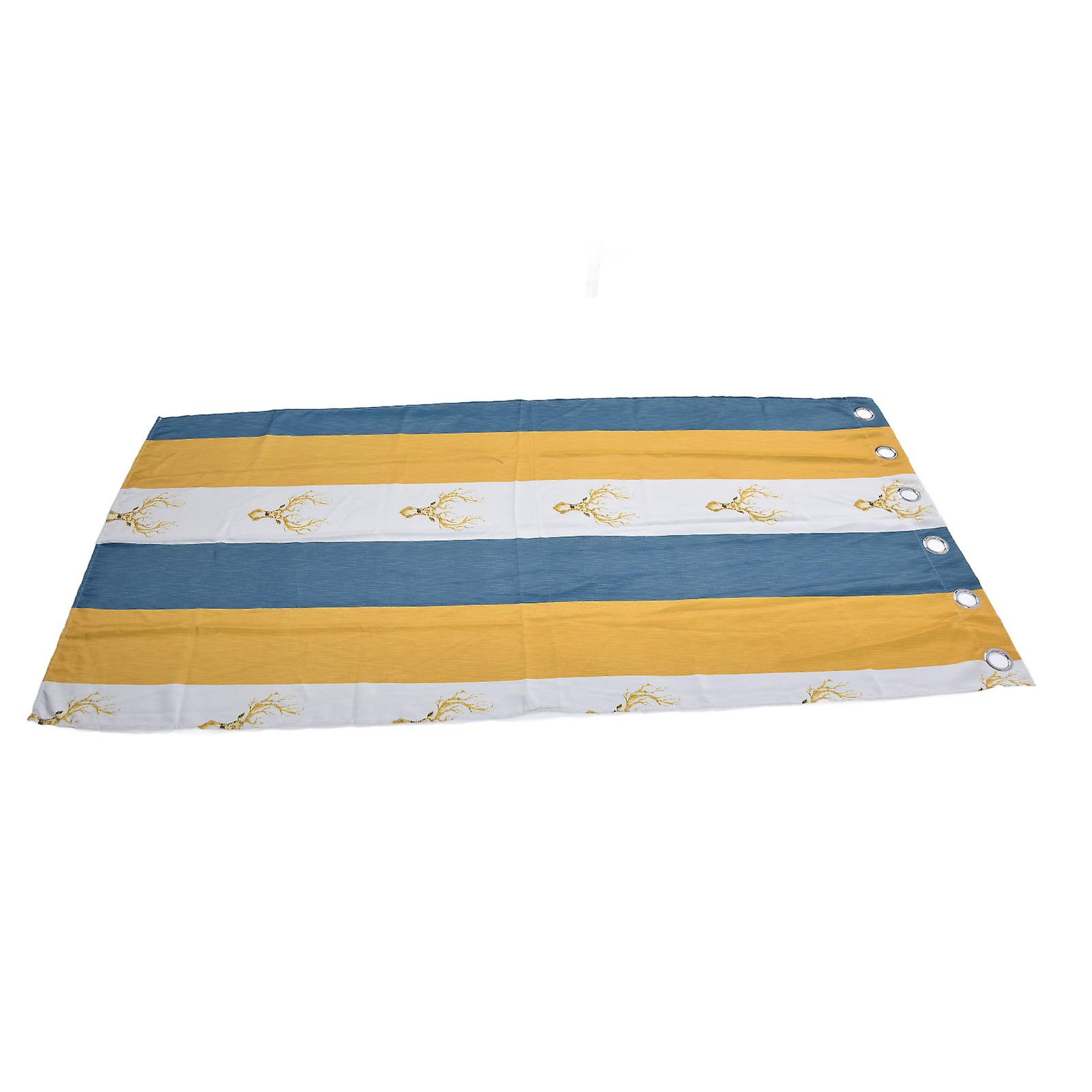 Polyester Deer Head Window Curtain, Soft Yellow, 1x2m, Shading