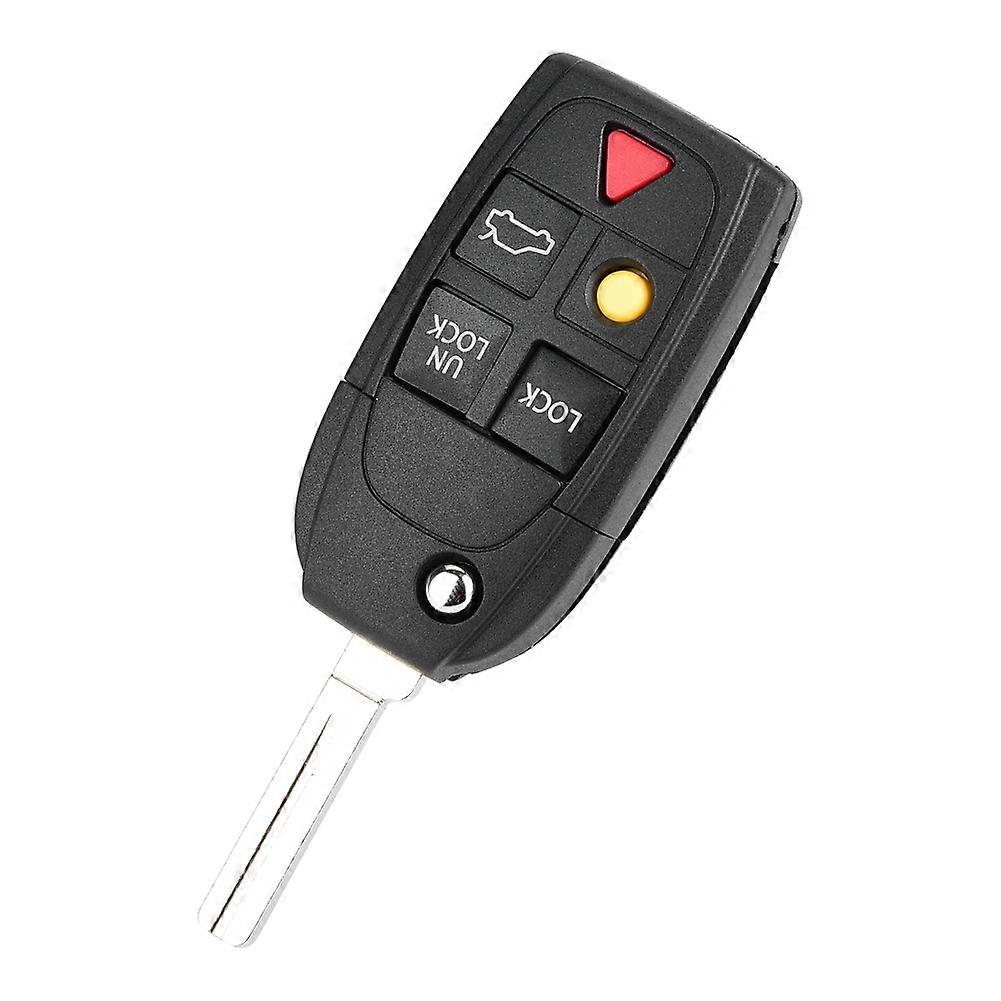 Car Button Remote Flip Key Shell Case for Volvo S60 S80 V70 XC70 XC90