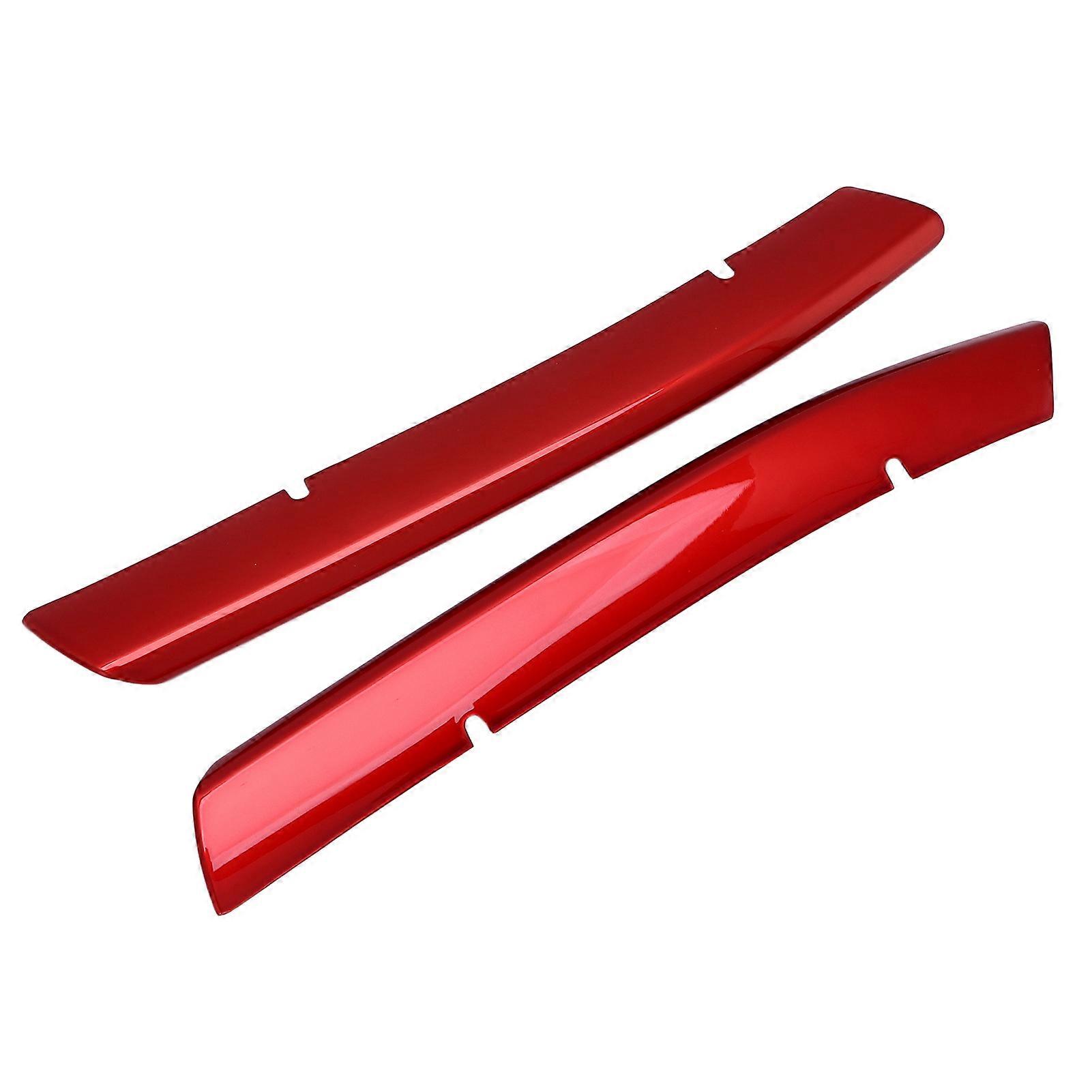 2pcs Red Front Grille Bottom Trim Car Accessories Replacement for Mazda CX‑5 2017‑2020
