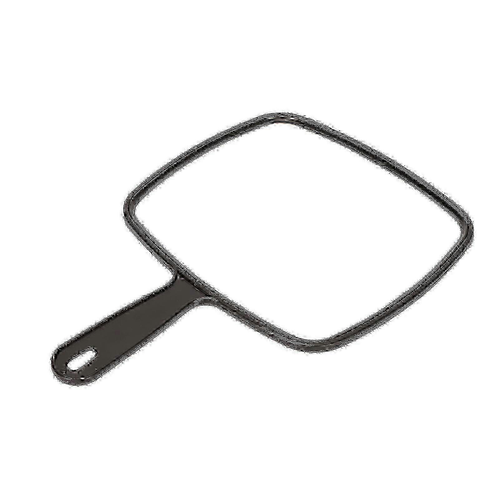 Handle Shaving Mirror Quadrate High Definition Mirror Anti Slip Handle Design Hand Mirror for Hair Salons