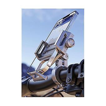 Cell Phone Frame Aluminum Alloy Riding Shockproof Electric Motorcycle Navigation Universal Bicycle Bracket, Dark Gray