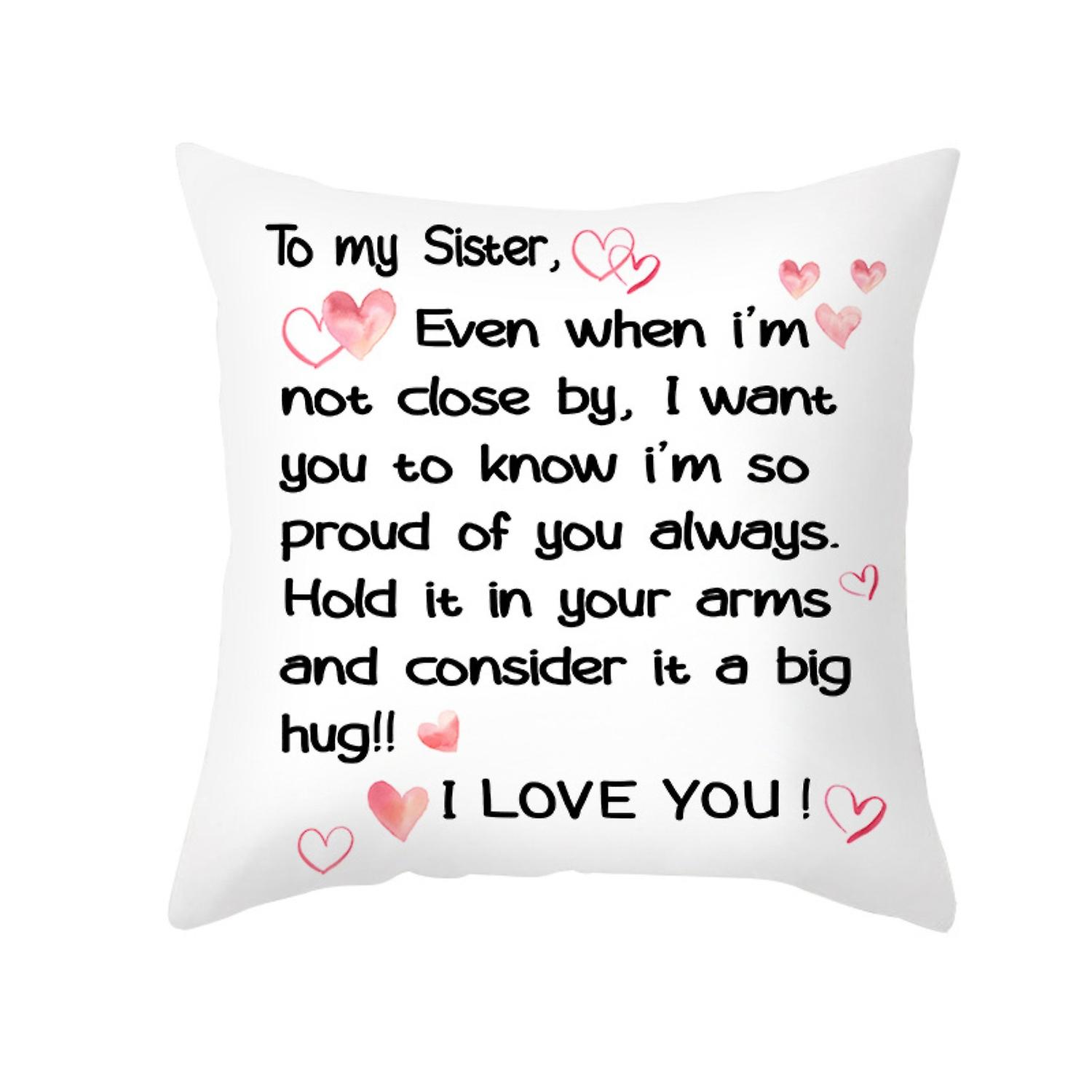 審美的な枕カバー超厚手ポリエステルファインステッチレターラブクッションスリップカバー家庭用SU