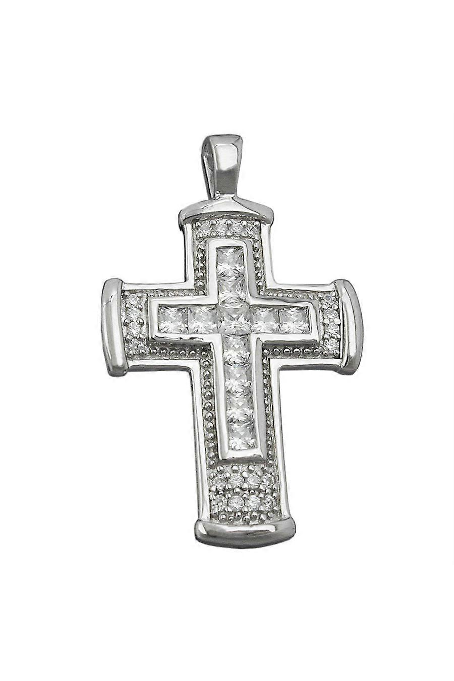 Pendant Cross Zirconias Silver 925 - Gl94001