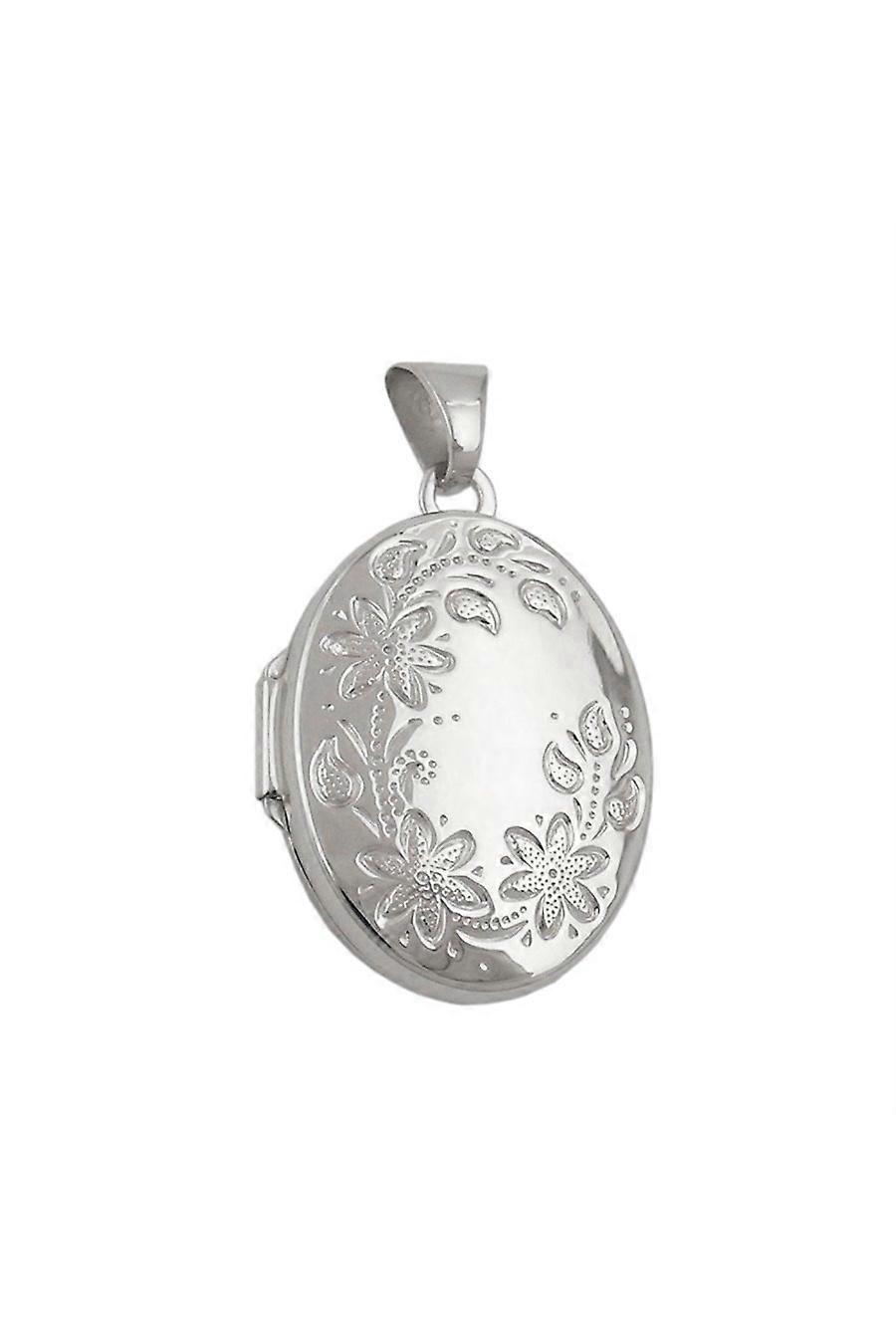 Pendant Locket With Pattern Silver 925 - Gl93711