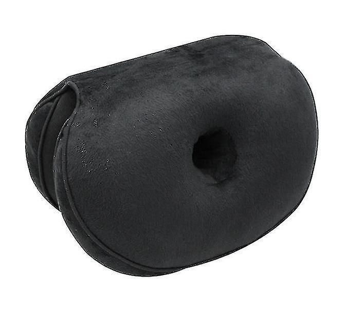 Multifunctional Double-folding Comfort Seat Cushion,memory Foam Buttocks Cushion(black)