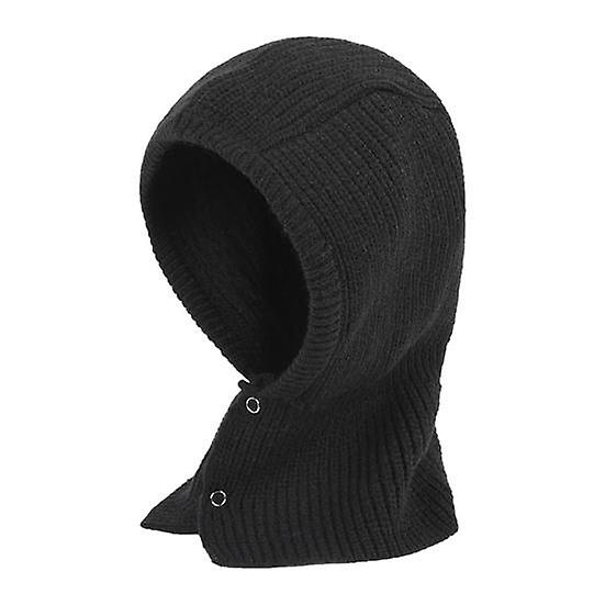 Stylish Knitted Scarf Hat Soft Buttons Closure Beanie