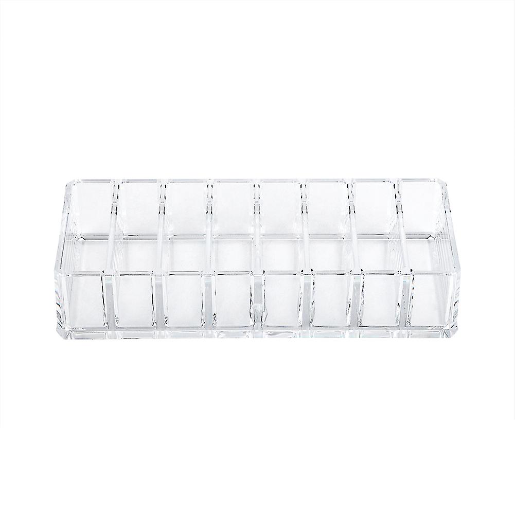 8 Grid Transparent Acrylic Larger Compact Organizer Power Eyebrow Powder Holder Store Box