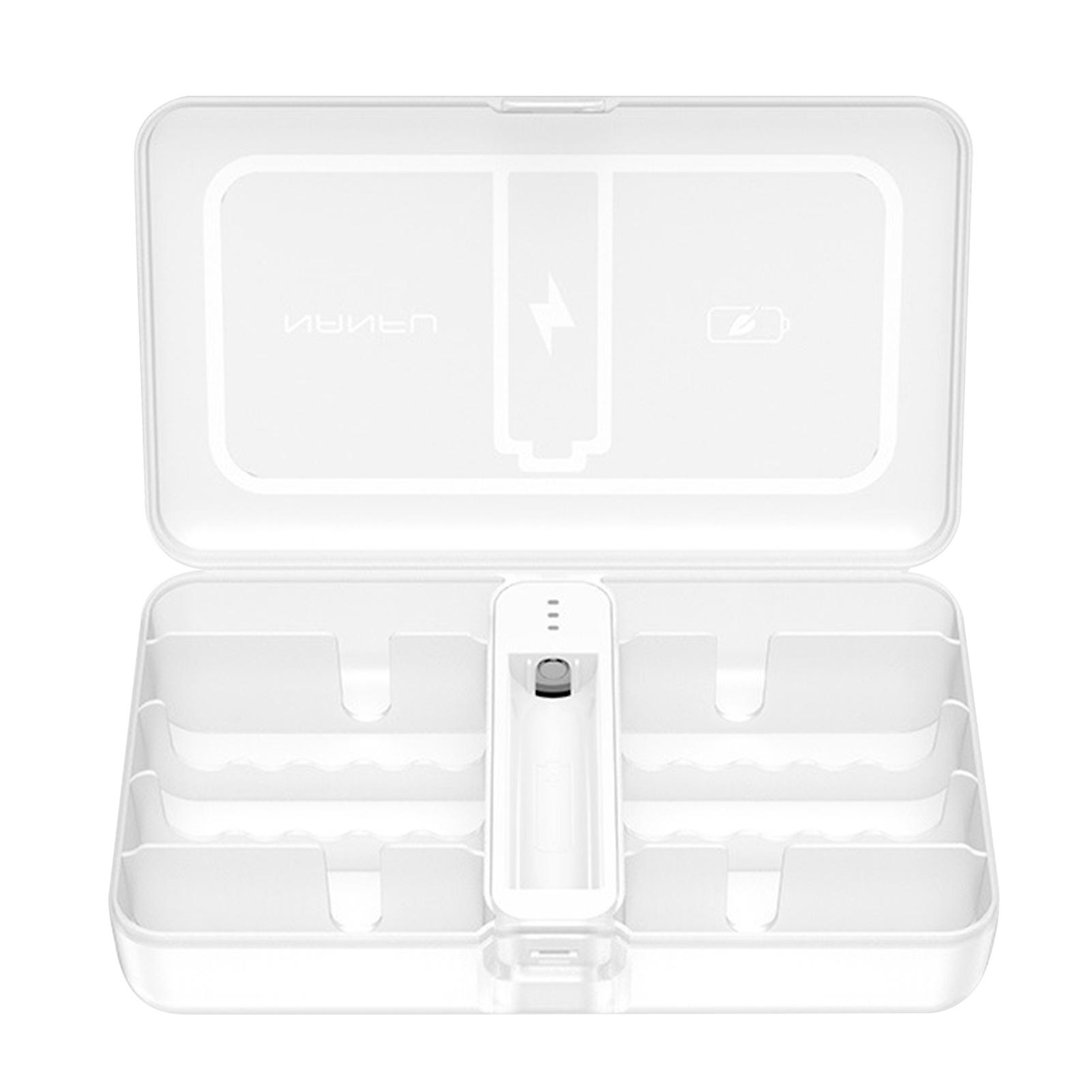 Large Portable Plastic Battery Case Holder Moisture Proof Dustproof Battery Organiser for Camping