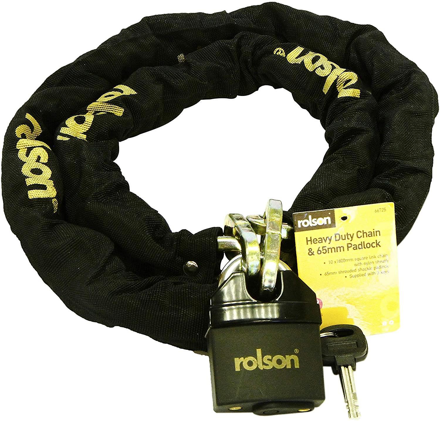 Rolson Heavy duty Chain & 65mm Padlock