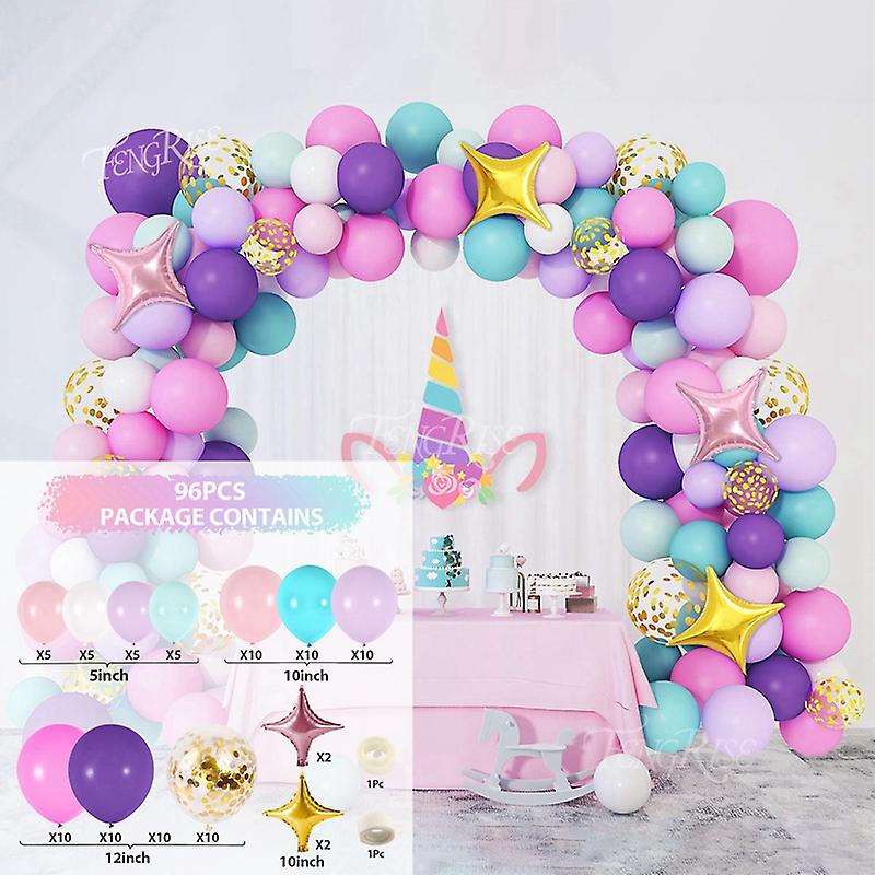 Butterfly Purple Balloon Garland Arch Kit Birthday Party Decor Baby Shower Girl Birthday Decoration Globo Wedding Party Supplies