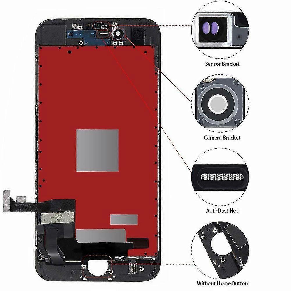 Replacement LCD Display Touch Screen Digitizer with Tools for iPhone 7 8 Plus