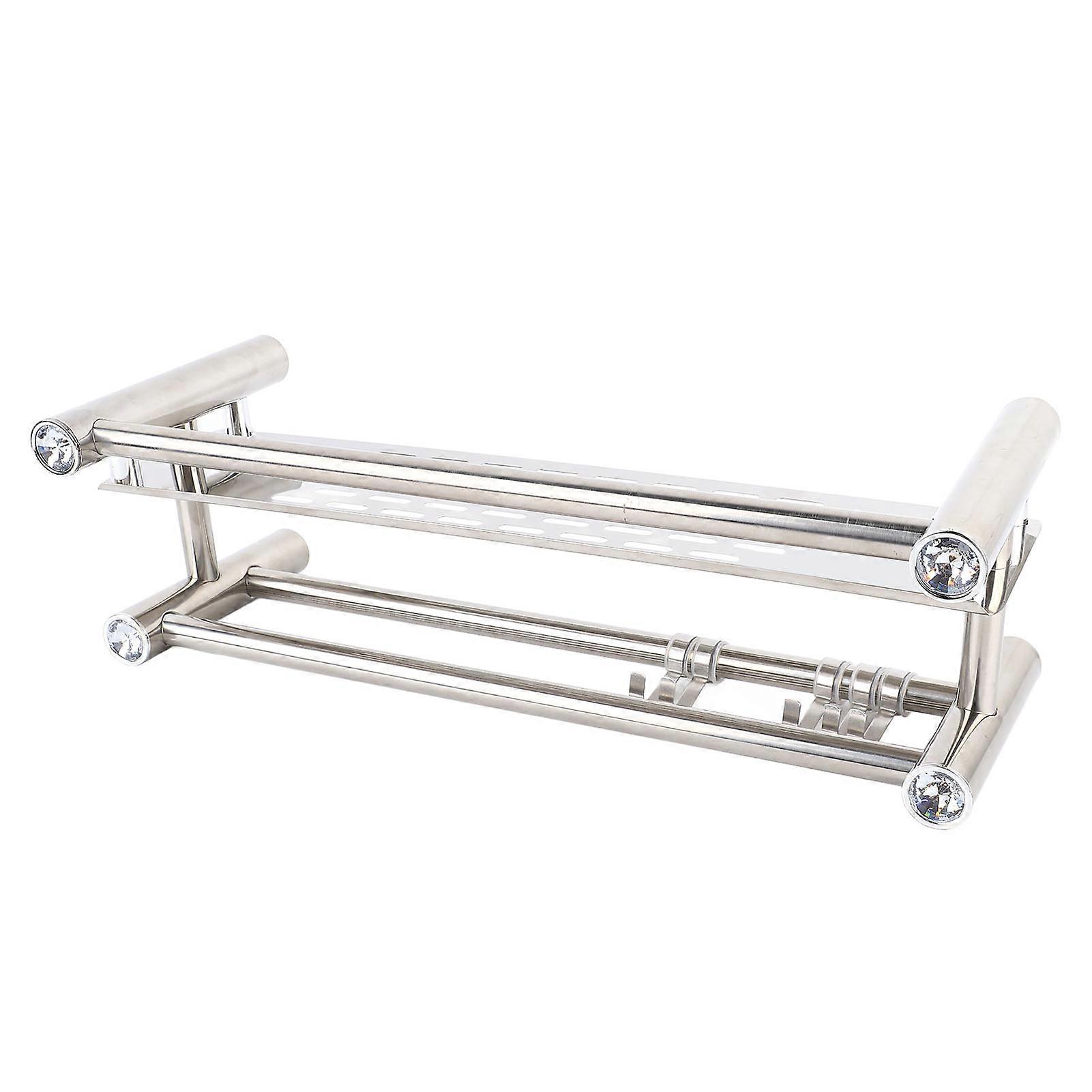 Stainless Steel Bathroom Floating Shelf 40cm Single Layer Rack