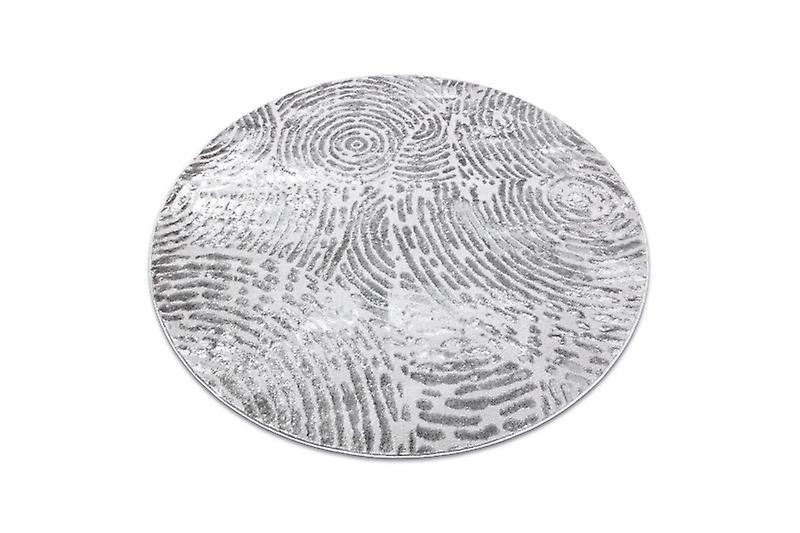 Modern MEFE carpet Circle 8725 Circles Fingerprint - structural two levels of fleece grey