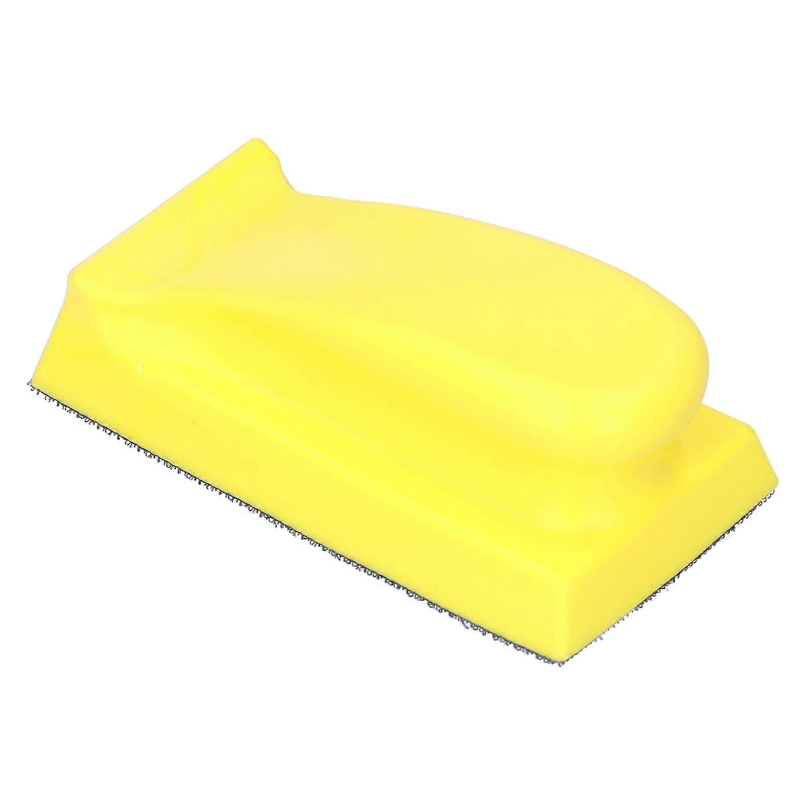 Hand Sanding Block Rectangular Self Adhesive Sandpaper Pad Woodworking Polishing Tool 135x70