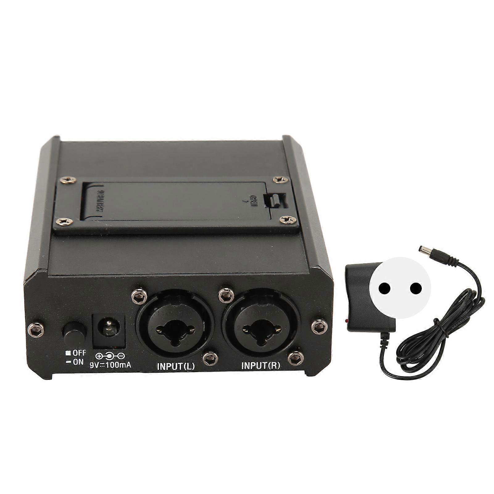 Monitor Headphone Amplifier 2 Channel Compact Monitor Amplifier for Stage Studio 100?240V EU Plug