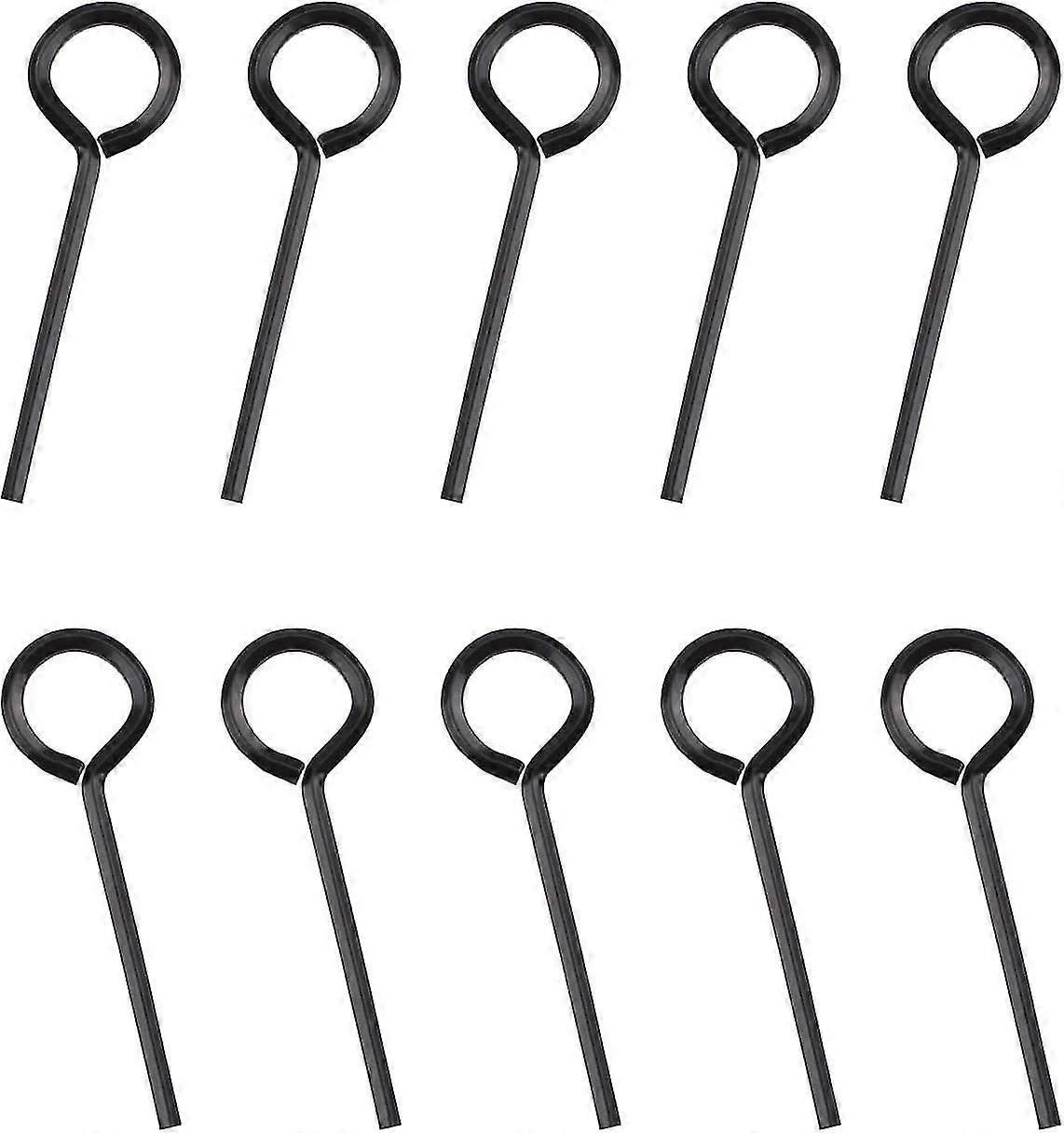 1/8 Standard Hex Dogging Key with Full Loop, Key-Ring Style Dogging Key Set,for Push Bar Door Panic Bars,10 Packs