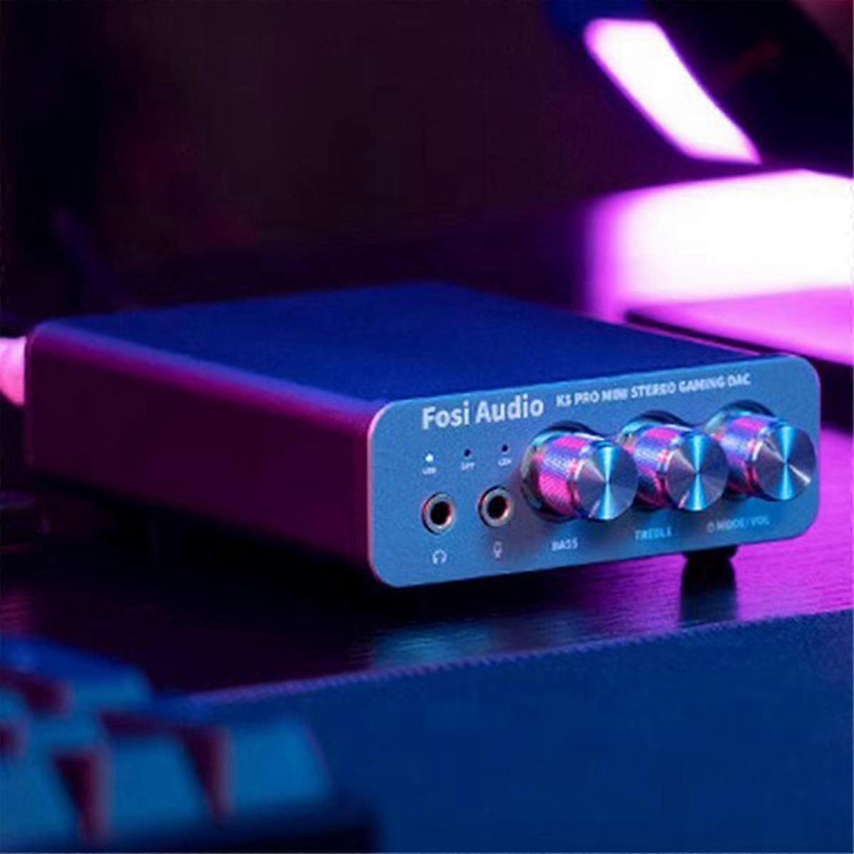 K5 PRO USB Gaming DAC with Microphone Headphone Amplifier Mini Audio ...