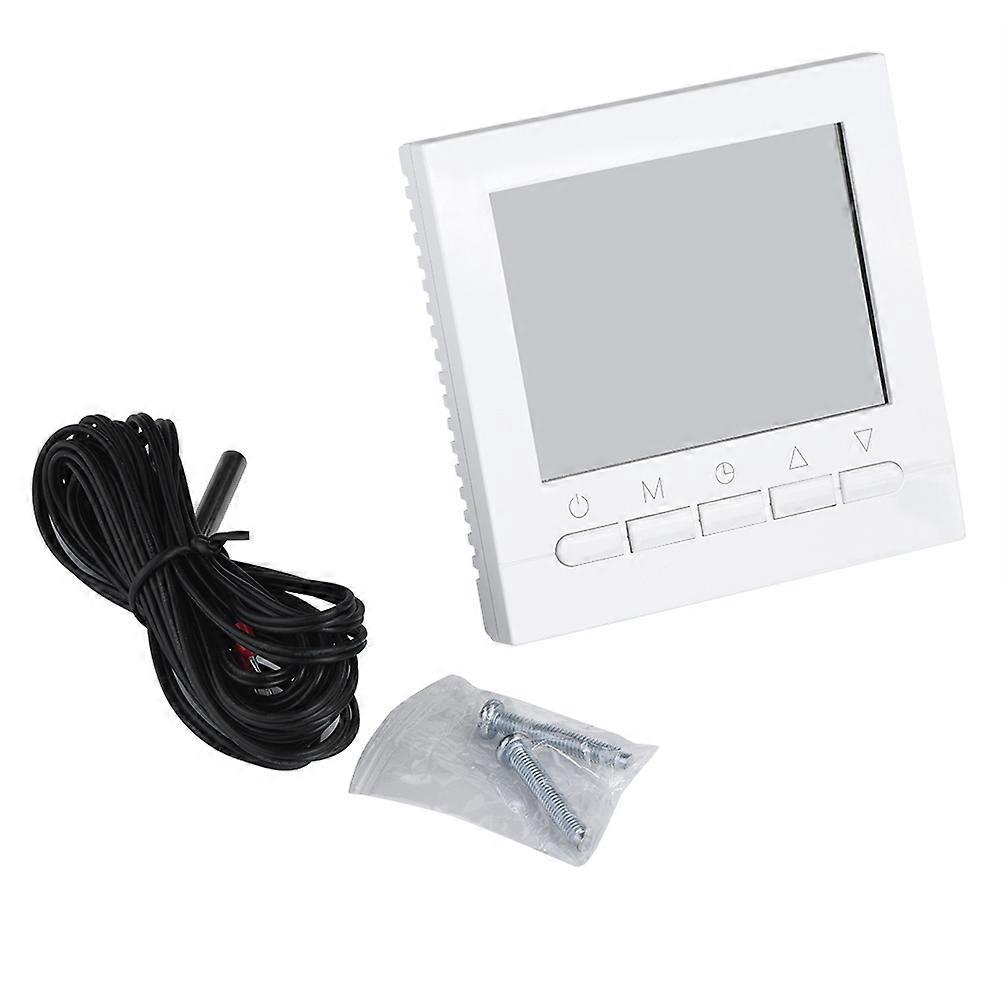 Programmable WiFi Wireless Heating Thermostat Digital LCD Screen App Control 110V White