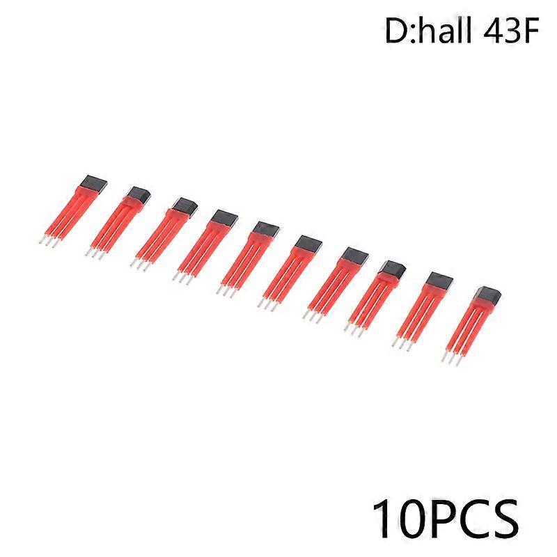 10st Electrocar Motor Hall Sensor 3144 41f 43f 413 med hög temperatur Isolering Hylsa Hall Element Switch 13A A44e Sensor