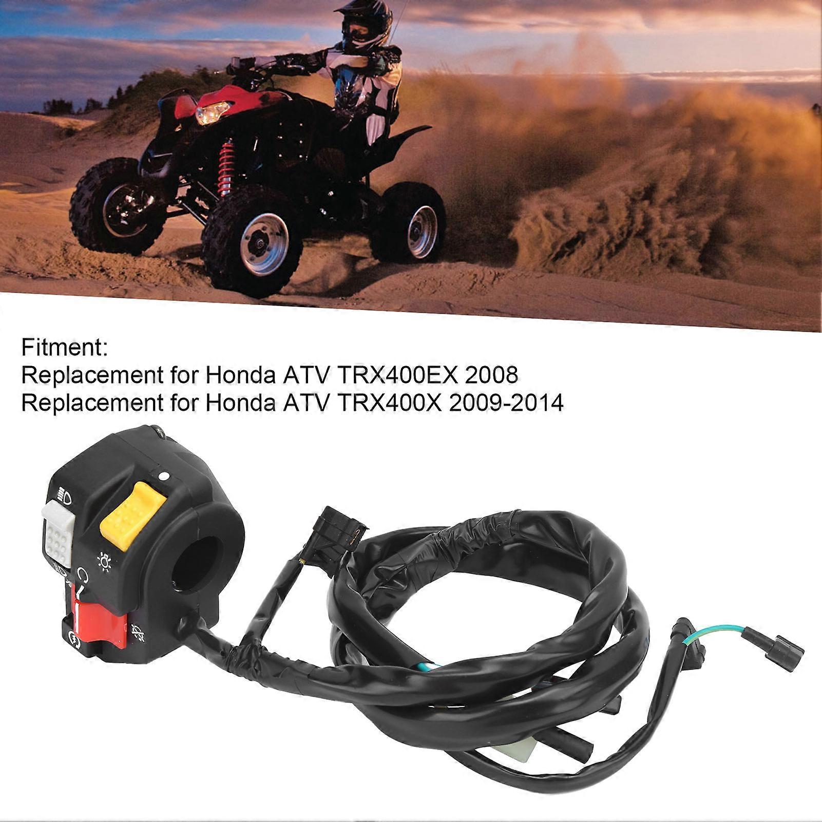Handlebar Switch Starter/Kill/On/Off Button Replacement for Honda ATV TRX400X 2009?2014
