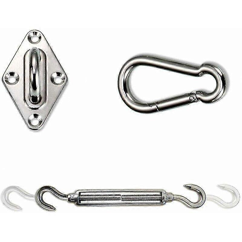 sail shade canopy fixing fitting hardware steel accessory stainless