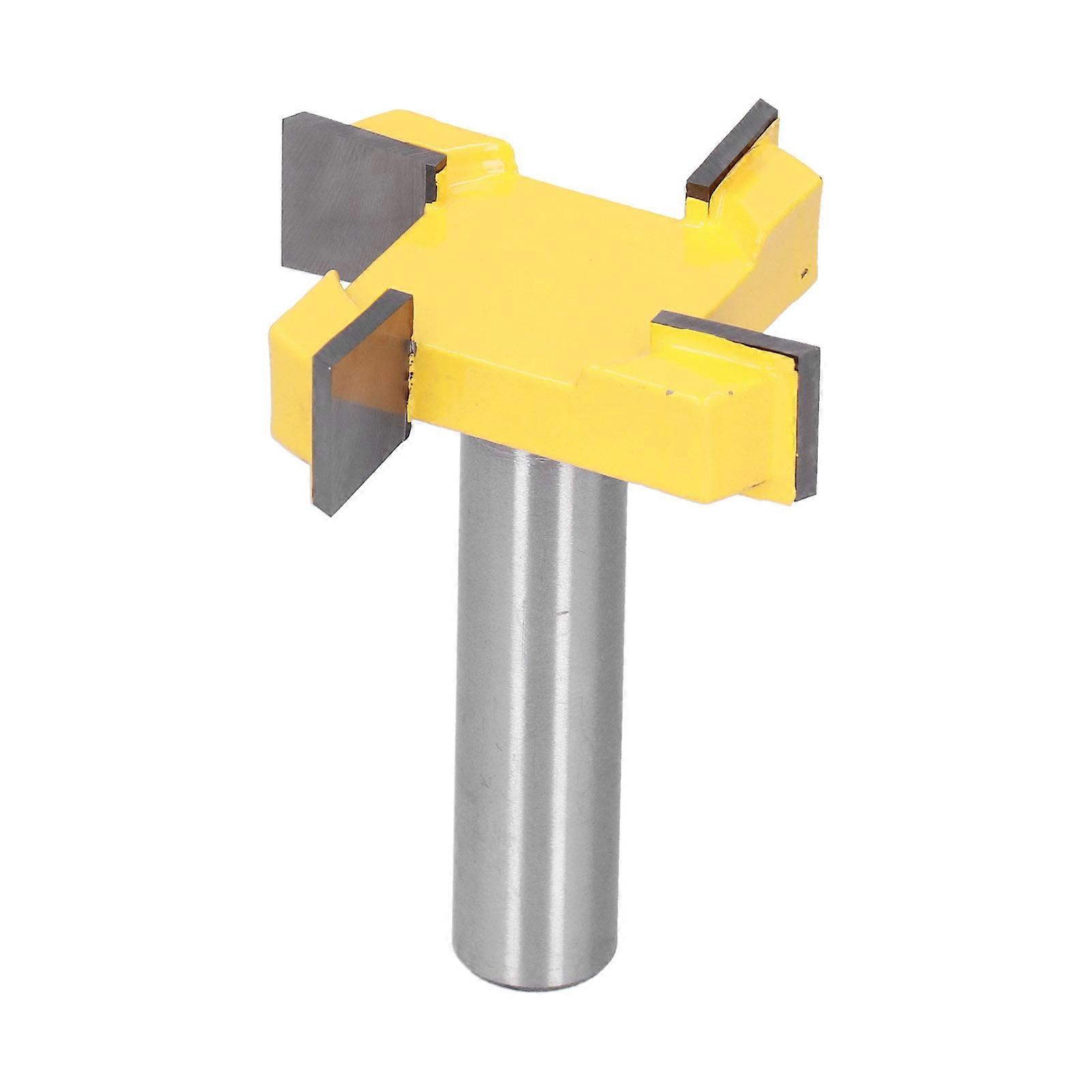 Surfacing Router Bit 4 φλάουτο Tippped Πλάκα ισοπέδωσης CNC Ξυλουργική Φρέζα κοπής Planing Tool1/2in Στέλεχος