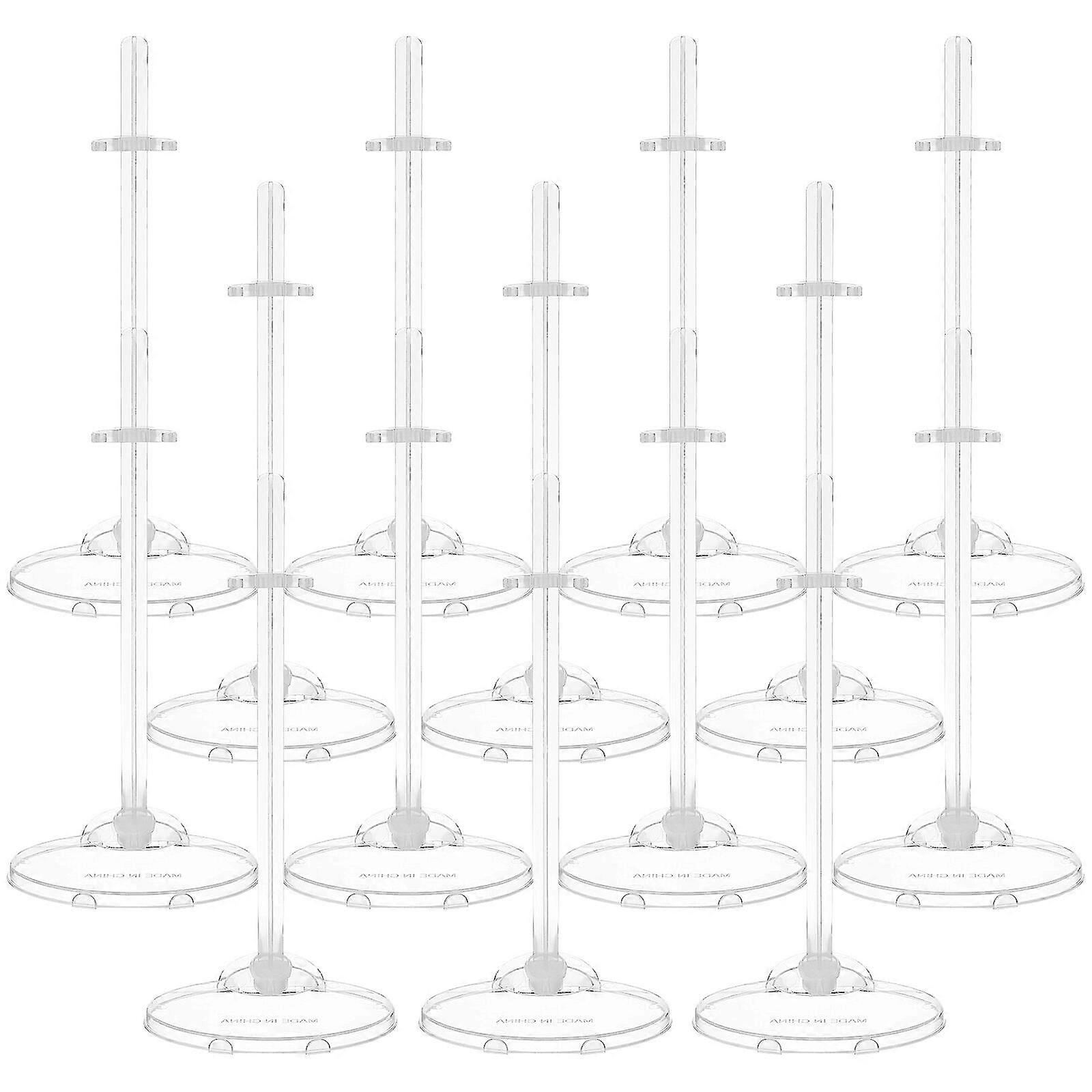 24 Pcs Doll Stands Display Holders Doll Support Stands Transparent Display Racks Accessories For Girl Dolls