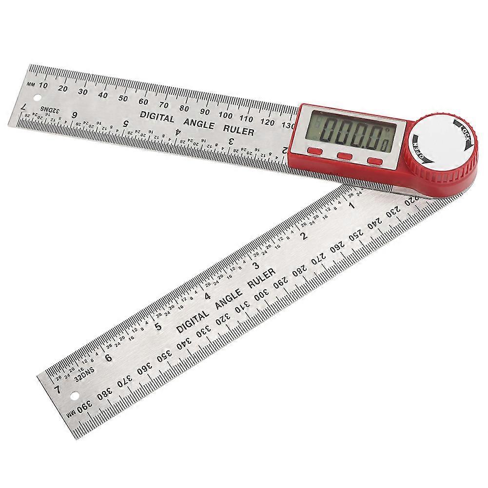 Stainless Steel Electronic Digital Angle Measuring Tool 360 Degree Protractor Ruler 0-200mm