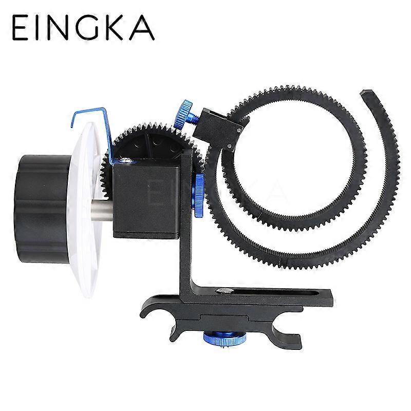 Camera Lens Machinery Follow Focus Metal Adjustable With Gear Ring Belt 15mm Rod Mount Support System for Canon Nikon DSLR Rig