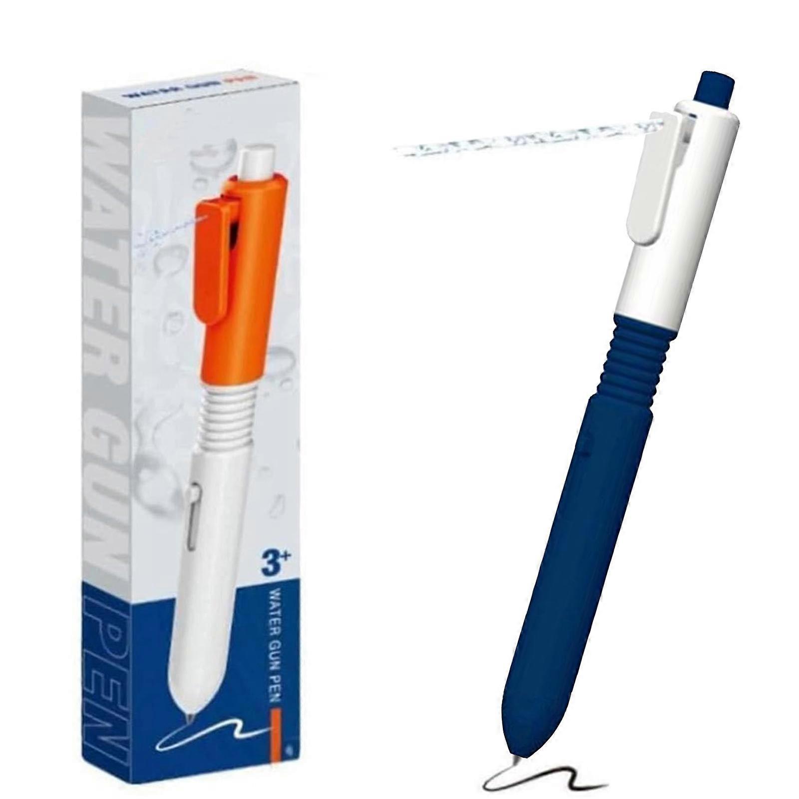 創造的な新学期ギフト-2 in 1面白いいたずら格納式ペン(ウォータースプレー機能付き)、オリジナルファッションウォータースパリーキッズおもちゃペン、ストレス解消