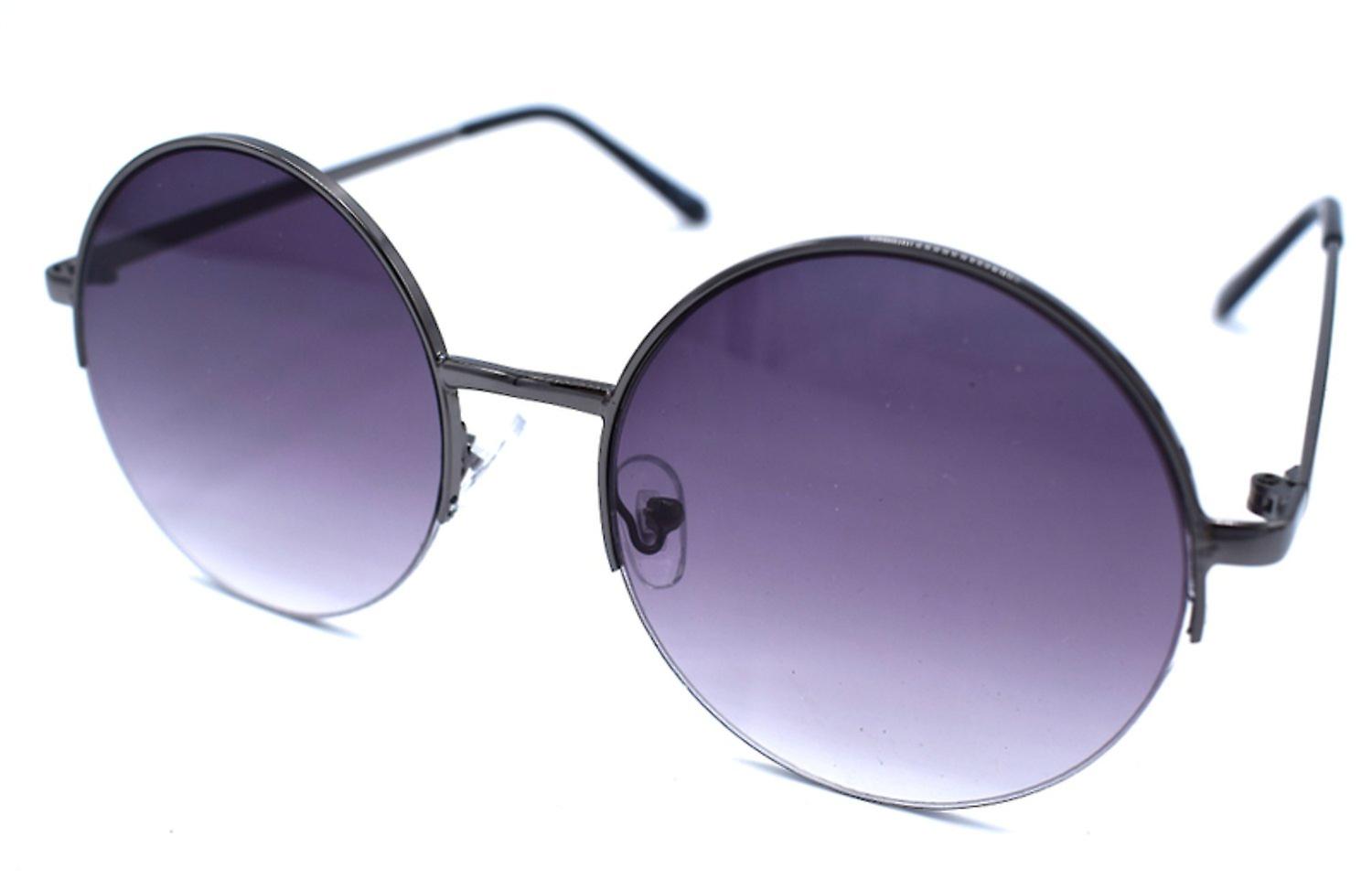 Dunkle runde Sonnenbrille 