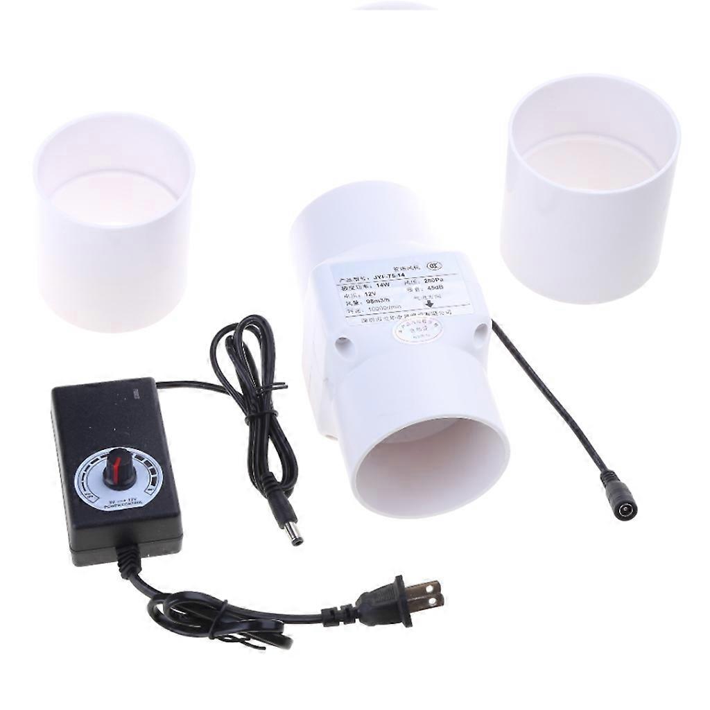 High Efficiency Inline Fan Mixed Flow Ventilation System Adjustable Speed