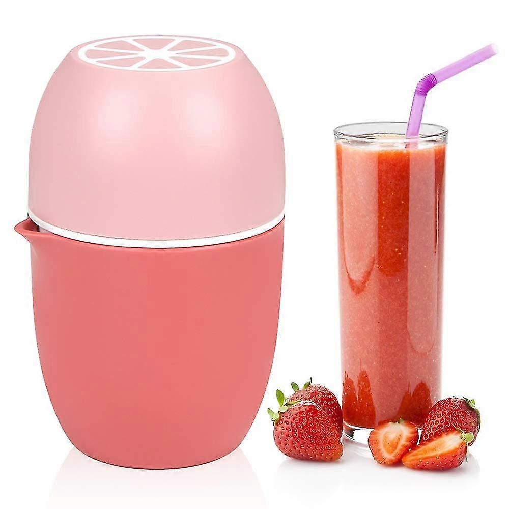 Manual Juicer, Orange Squeezer Lemon Squeezer With Two Squeezes- Pink