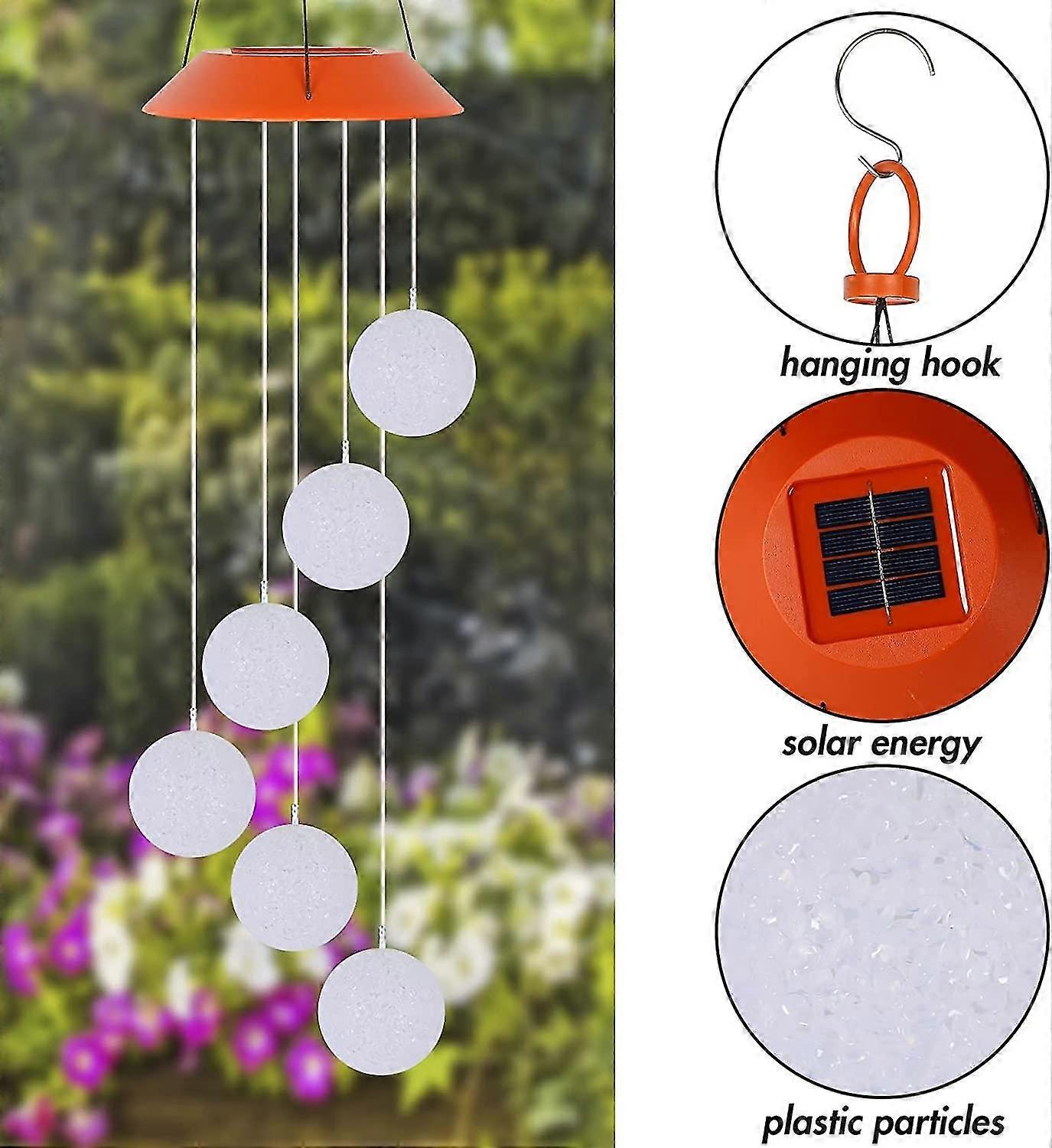 Outdoor Decorative Hanging Solar LED Wind Chimes Lights Multi-Color