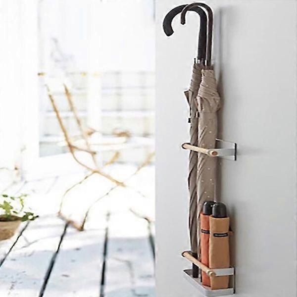 Optimized title: Magnetic Wall-Mounted Multifunctional Umbrella Holder for Clean and Stable Indoor Storage