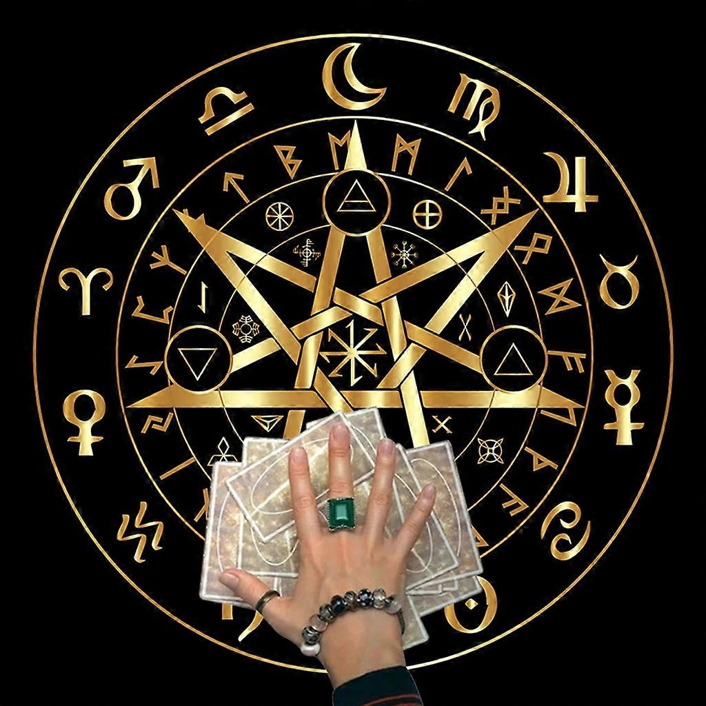 Tarot cartes Table nappe autel Tarot nappe astrologie pad Table couverture-Decor