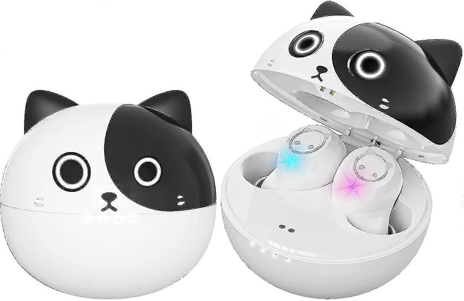 Ture Wireless Earbuds, Cartoon Wireless Bluetooth 5.0 Headset Built-in Microphone Panda