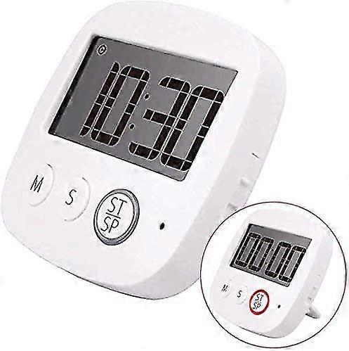 Kitchen Timer, Multifunction For The Kitchen With Large Lcd Display And Powerful Alarm And Countdown Retractable Stand Function And Magnetic Hook And