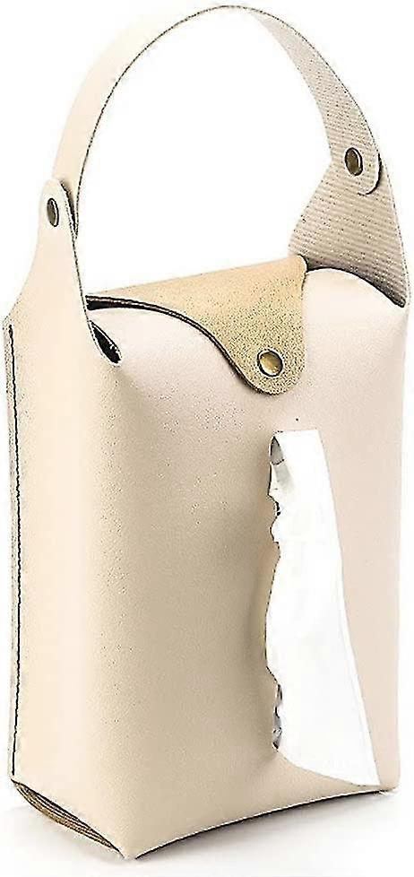 Hanging Tissue Box Pu Leather Car