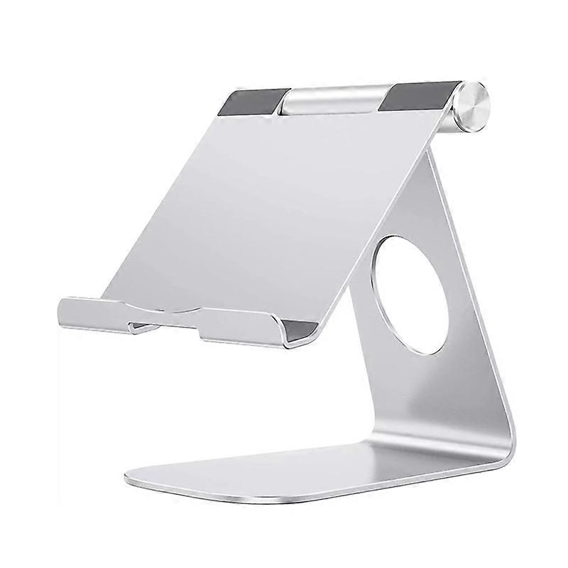 Aluminum alloy tablet folding lazy heightened desktop support lifting bracket 1 piece silver
