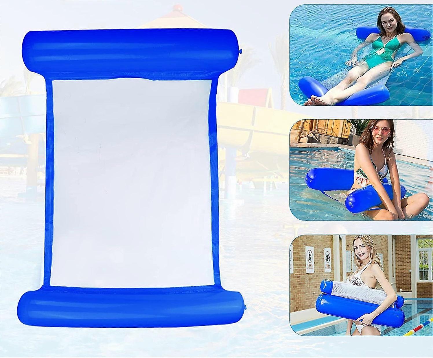 Multi Purpose Floating Hammock,Sinwind Inflatable Pool Float 4-in-1 Floating Reclining Float Hammock Water Hammock Multi-Use Foldable Floating Hammock