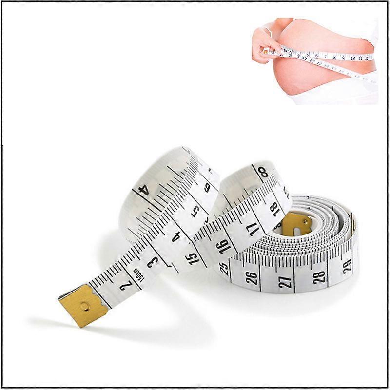 2PCS Dual Sided Body Measuring Soft Tape White